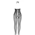 Kép 5/8 - SUBBLIME - 951849 NYITOTT CSÉSZE HÁLÓS BODYSTOCKING ÉS HALTER NYAK FEKETE EGY MÉRET