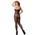 Kép 2/6 - SUBBLIME - 952037 EGYVÁLLAS HÁLÓS BODYSTOCKING GYÉMÁNTOKKAL FEKETE EGY MÉRET