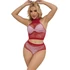 Kép 4/10 - SUBBLIME - 952402 BODYSTOCKING HÁLÓS SZETT RÓZSASZÍN GYÉMÁNTOKKAL EGY MÉRETBEN