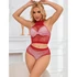 Kép 8/10 - SUBBLIME - 952402 BODYSTOCKING HÁLÓS SZETT RÓZSASZÍN GYÉMÁNTOKKAL EGY MÉRETBEN