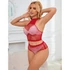 Kép 9/10 - SUBBLIME - 952402 BODYSTOCKING HÁLÓS SZETT RÓZSASZÍN GYÉMÁNTOKKAL EGY MÉRETBEN
