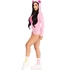 Kép 7/9 - LEG AVENUE - MACKÓ BÁRSONY BODYSUIT RÓZSASZÍN M