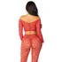 Kép 5/6 - LEG AVENUE - CROP TOP + HARISNYA PIROS EGY MÉRET