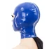Kép 3/7 - Latex csuklya nyitott szemek és száj KÉK