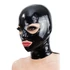 Kép 2/9 - Latex csuklya nyitott szemek és száj BLACK