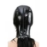 Kép 3/9 - Latex csuklya nyitott szemek és száj BLACK