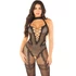 Kép 2/5 - LEG AVENUE - VIRÁGMINTÁS HÁLÓS BODYSTOCKING FEKETE EGY MÉRET