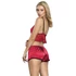 Kép 2/10 - SUBBLIME - 953898 SELYEM ÉS CSIPKE HÁLÓING + BUGYI PIROS S/M