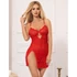 Kép 8/10 - SUBBLIME - 954215 CSIPKE BABYDOLL ÁLLÍTHATÓ PÁNTOKKAL PIROS L/XL
