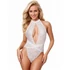 Kép 1/9 - SUBBLIME – csipkés body L/XL méretben, érzéki fehér színben