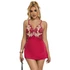 Kép 4/10 - SUBBLIME - 954130 BABYDOLL PIROS VIRÁGOS MINTÁVAL L/XL