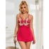 Kép 7/10 - SUBBLIME - 954130 BABYDOLL PIROS VIRÁGOS MINTÁVAL L/XL