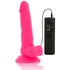 Kép 3/7 - DIVERSIA - RUGALMAS VIBRÁLÓ DILDÓ RÓZSASZÍN 18 CM -O- 4 CM
