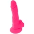 Kép 4/7 - DIVERSIA - RUGALMAS VIBRÁLÓ DILDÓ RÓZSASZÍN 18 CM -O- 4 CM