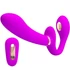 Kép 1/7 - PRETTY LOVE - távirányítós dupla strap-on vibrátor lila