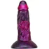 Kép 2/3 - Bulstrix – 15 cm-es, prémium lila-fekete dildo