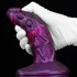 Kép 3/3 - Bulstrix – 15 cm-es, prémium lila-fekete dildo