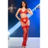 Kép 7/10 - CHILIROSE - CR 4848 PIROS CSIPKE MELLTARTÓ + TANGA + HARISNYA SZETT S