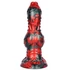 Kép 2/8 - Florix Dildo – Érzéki Puha, Fekete és Piros 20 x 7 cm