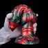 Kép 3/8 - Florix Dildo – Érzéki Puha, Fekete és Piros 20 x 7 cm