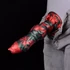 Kép 4/8 - Florix Dildo – Érzéki Puha, Fekete és Piros 20 x 7 cm
