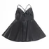 Kép 7/10 - SUBBLIME - 955373 Fekete Bőr Pántos Elegáns Ruha S/M