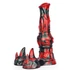 Kép 1/8 - Jofortix – prémium fekete-piros dildo 23 x 7 cm