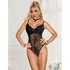 Kép 9/10 - SUBBLIME - Fekete Csipkés Bodysuit Alsó Zárral L/XL
