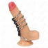 Kép 2/4 - KINK – bőrrel összekötött fém péniszgyűrűk (3,7–5 cm)