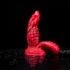Kép 2/3 - Gode Deuzik – prémium 14 cm-es vörös vibrátor