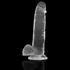 Kép 4/7 - X RAY – átlátszó vibrátor golyókkal 22 cm - 4.6 cm