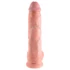 Kép 2/5 - King Cock 10 herés nagy dildó (25 cm) - natúr
