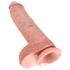 Kép 5/5 - King Cock 10 herés nagy dildó (25 cm) - natúr