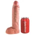 Kép 6/9 - King Cock Strap-on 10 - üreges felcsatolható dildó 25cm