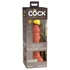 Kép 1/6 - King Cock Elite 6 - tapadókorongos, élethű dildó (15cm) - sötét
