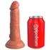 Kép 4/6 - King Cock Elite 6 - tapadókorongos, élethű dildó (15cm) - sötét