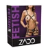 Kép 5/7 - ZADO - bőr testhám body - fekete