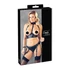 Kép 1/7 - Cottelli Bondage - fényes mellemelő szett bilinccsel (fekete)