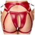Kép 5/9 - / Cottelli Bondage - fényes melltartó szett és kar bilincs (piros)