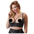 Kép 2/5 - / Cottelli Plus Size - pántos, gyűrűs mellemelő (fekete)