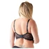 Kép 3/5 - / Cottelli Plus Size - pántos, gyűrűs mellemelő (fekete)