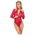 Kép 1/9 - Cottelli - kígyóbőr mintás body (piros)