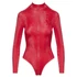 Kép 7/9 - Cottelli - kígyóbőr mintás body (piros)