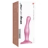 Kép 1/5 - Strap-on-me Curvy S - hullámos, tapadókorongos dildó (pink)