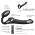 Kép 6/7 - Strap-on-me M - léghullámos felcsatolható vibrátor (fekete)