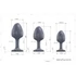 Kép 6/7 - Dorcel Geisha Plug Diamond XL - fehér köves anál plug (fekete)