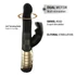 Kép 5/8 - / Dorcel Baby Rabbit 2.0 - csiklókaros vibrátor (fekete-arany)