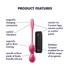 Kép 3/5 - Satisfyer Love Birds 2 - okos, vibrációs gésagolyó (pink)