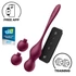 Kép 1/7 - Satisfyer Love Birds Vary - okos, variálható gésagolyó (piros)