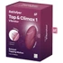 Kép 7/7 - Satisfyer Tap & Climax 1 - 2in1 vibrátor és csiklóizgató (piros)